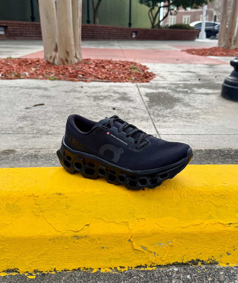 black cloud monsters Womens On Cloud Monster 3 in All Black – Norris Shoe Store