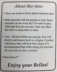 Bella Bracelets Silver Set of 20 Bracelets
