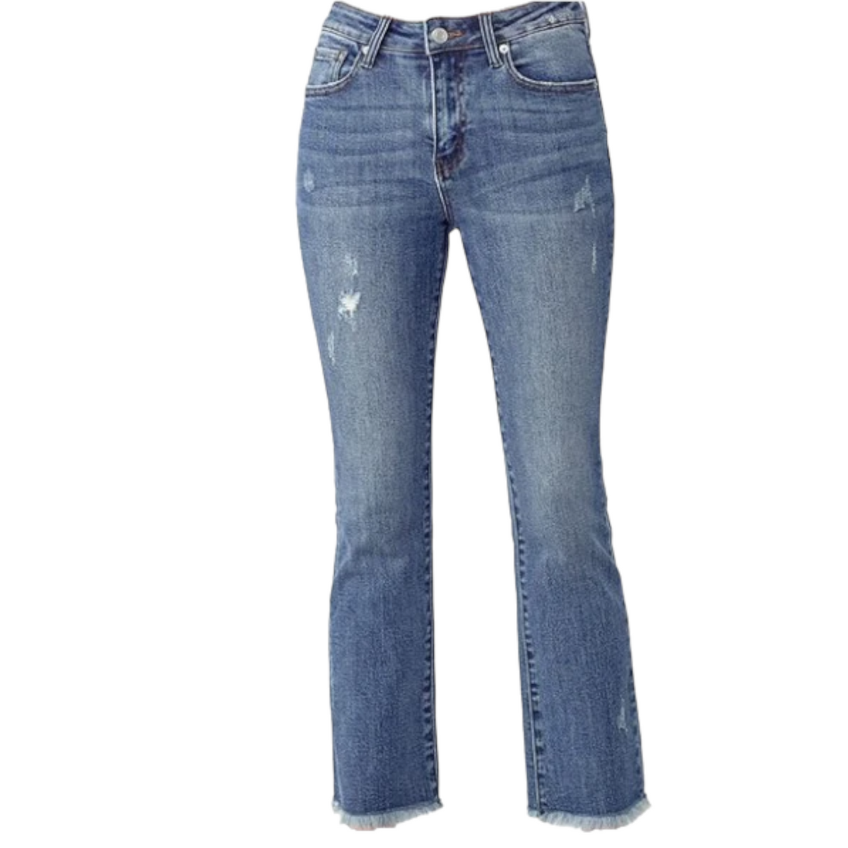 Womens  Risen MID RISE Straight Jeans