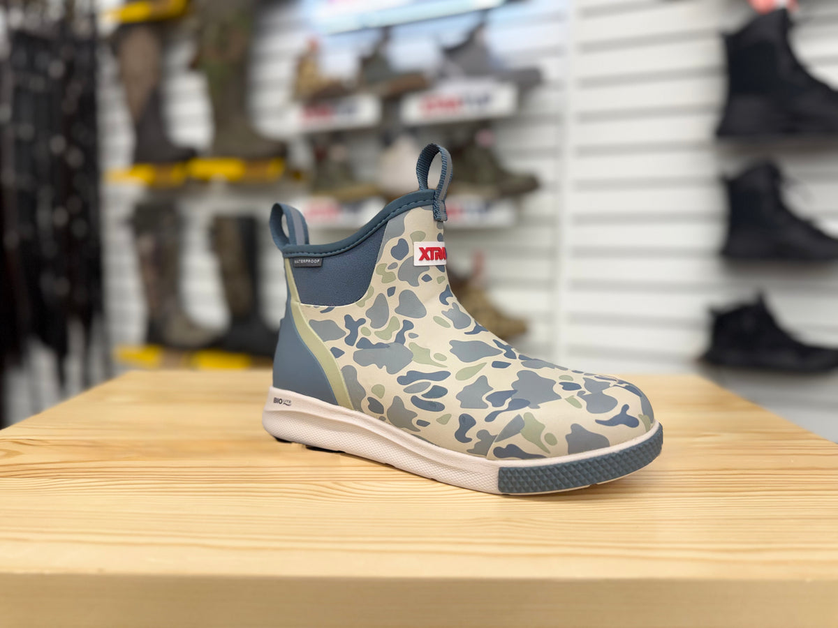 Men’s Xtratuf Sport Deck Boots in Stormy Duck Camo