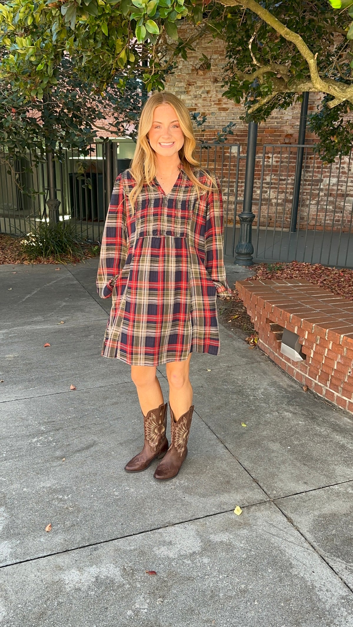 Formal Flannel Mini Dress