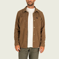 Marshwear Delano Cord Shacket in Brown