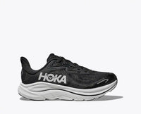 Youth Hoka Clifton 10 Black White Sizes 3.5-7