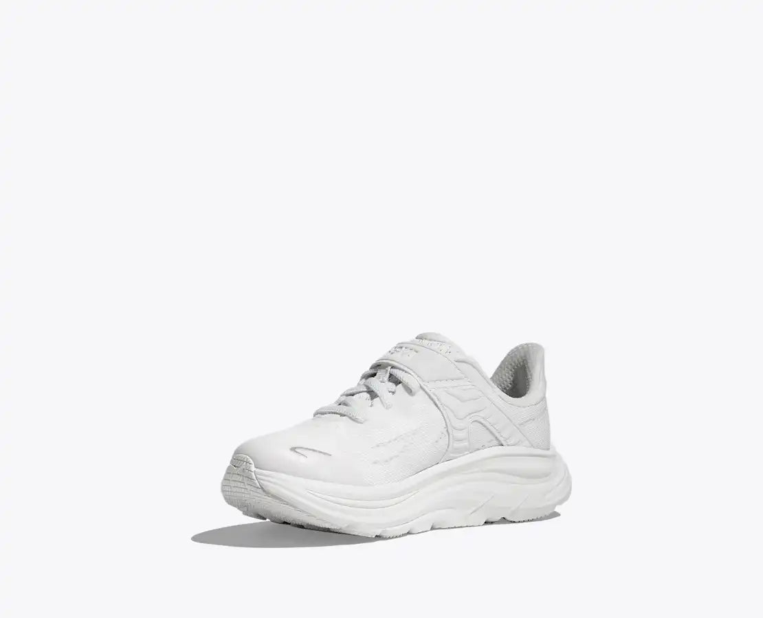 Youth Hoka Clifton 10 White Sizes 10.5-3