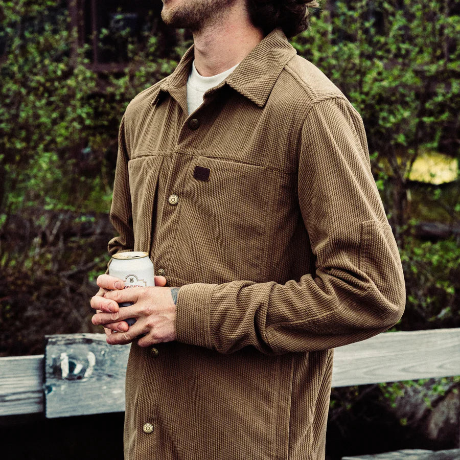 Marshwear Delano Cord Shacket in Brown