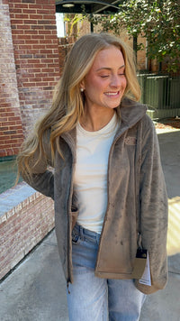 Womens North Face Osito Jacket in Mocha