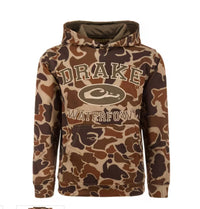 Drake Youth Hoodie in Old School Camo