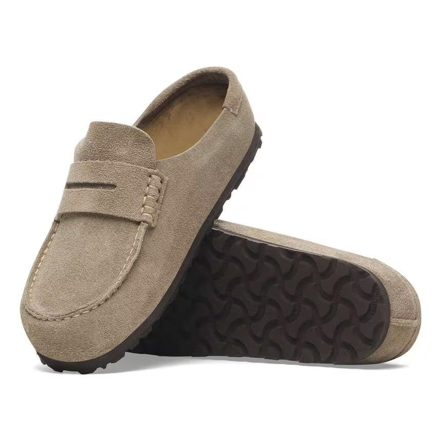 Birkenstock Women’s Naples in Taupe Suede
