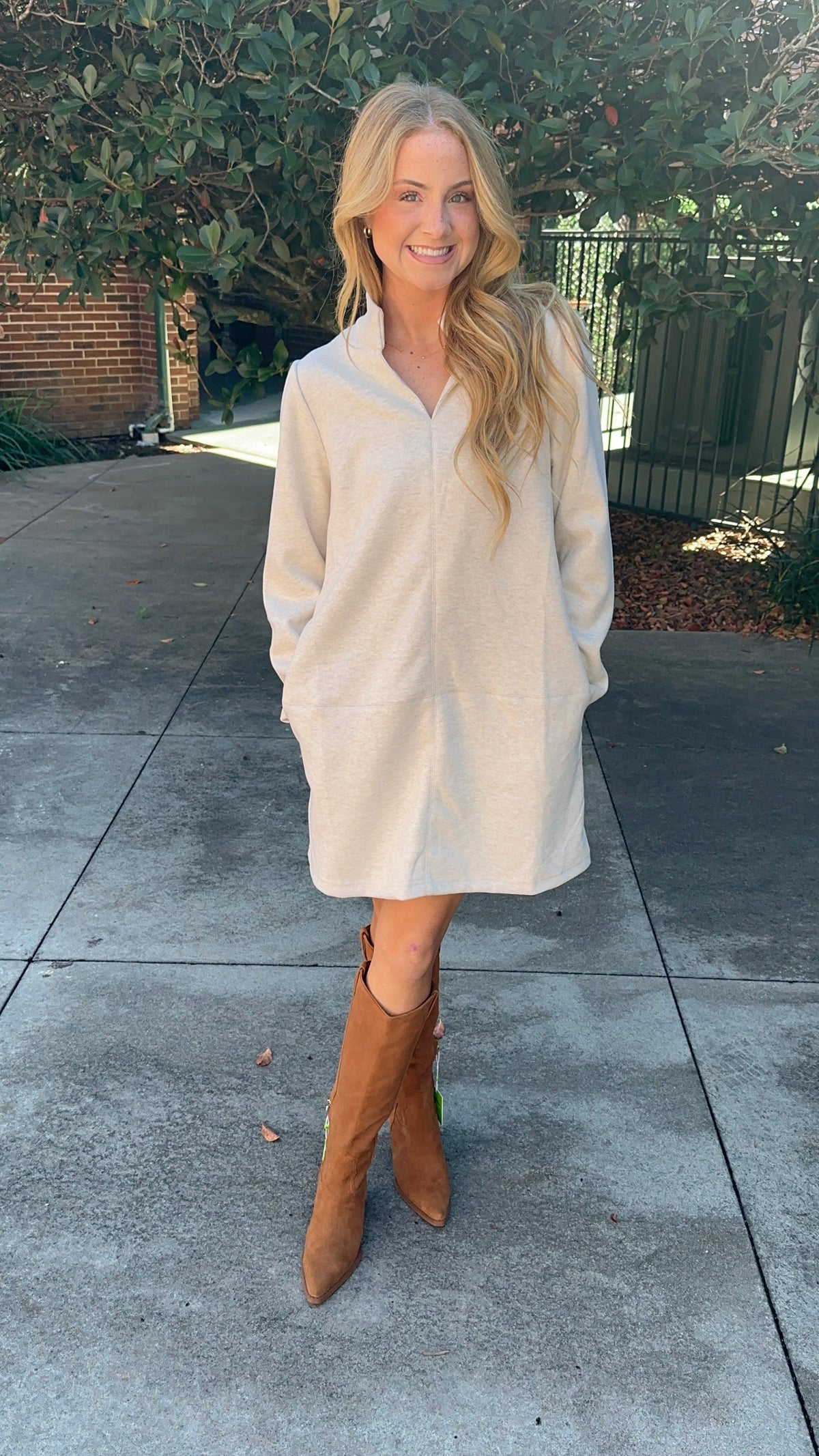 Womens Herringbone Shift Dress