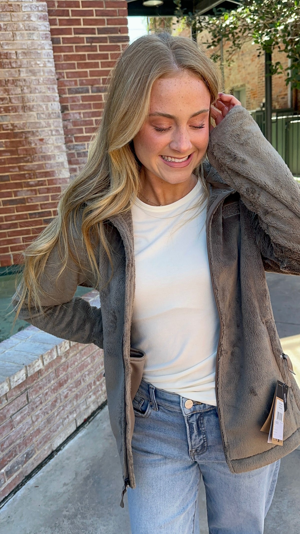 Womens North Face Osito Jacket in Mocha