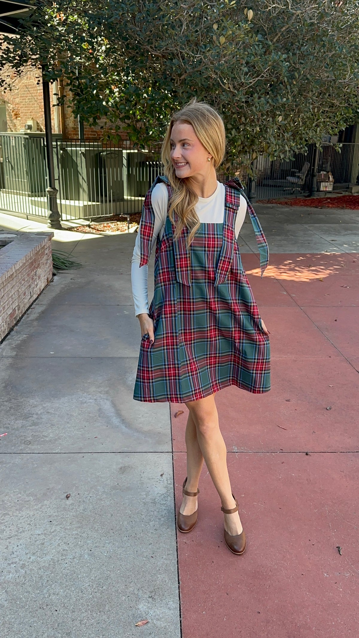 Fad Plaid Mini Dress