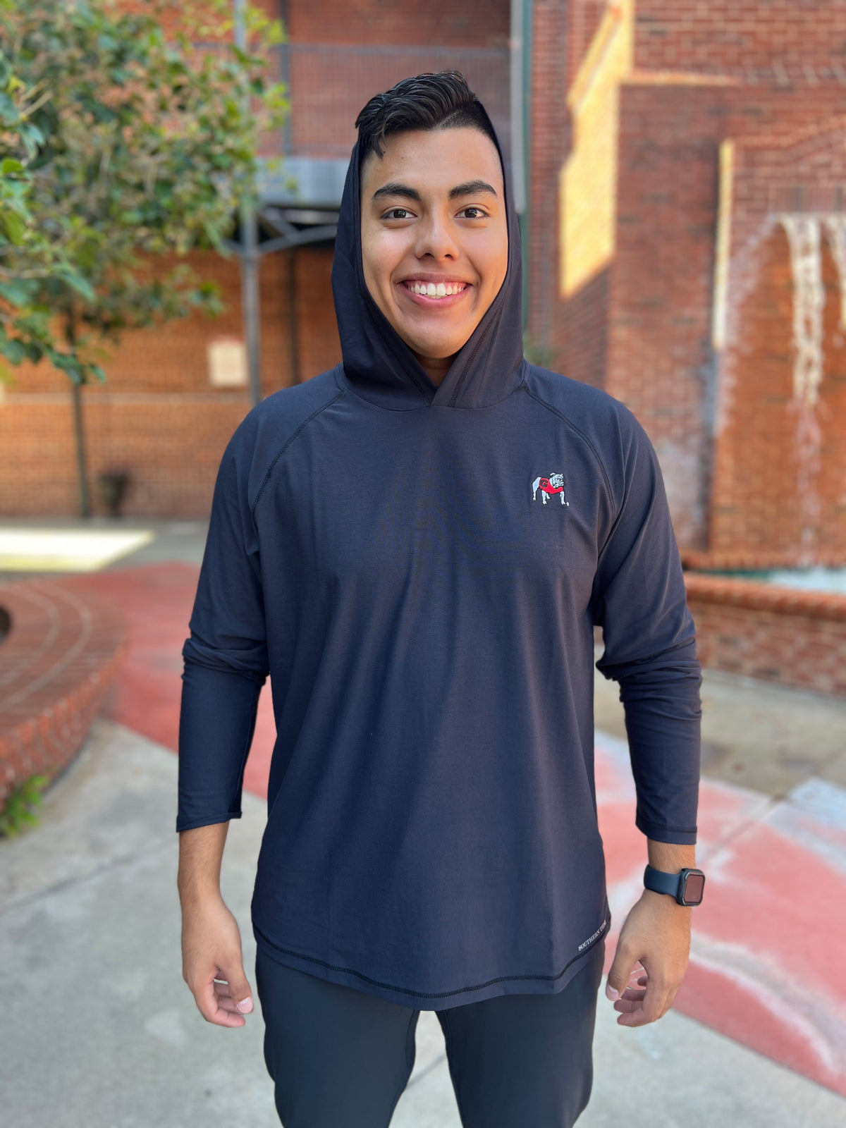Southern Tide Brrrr Perf Hoodie Black
