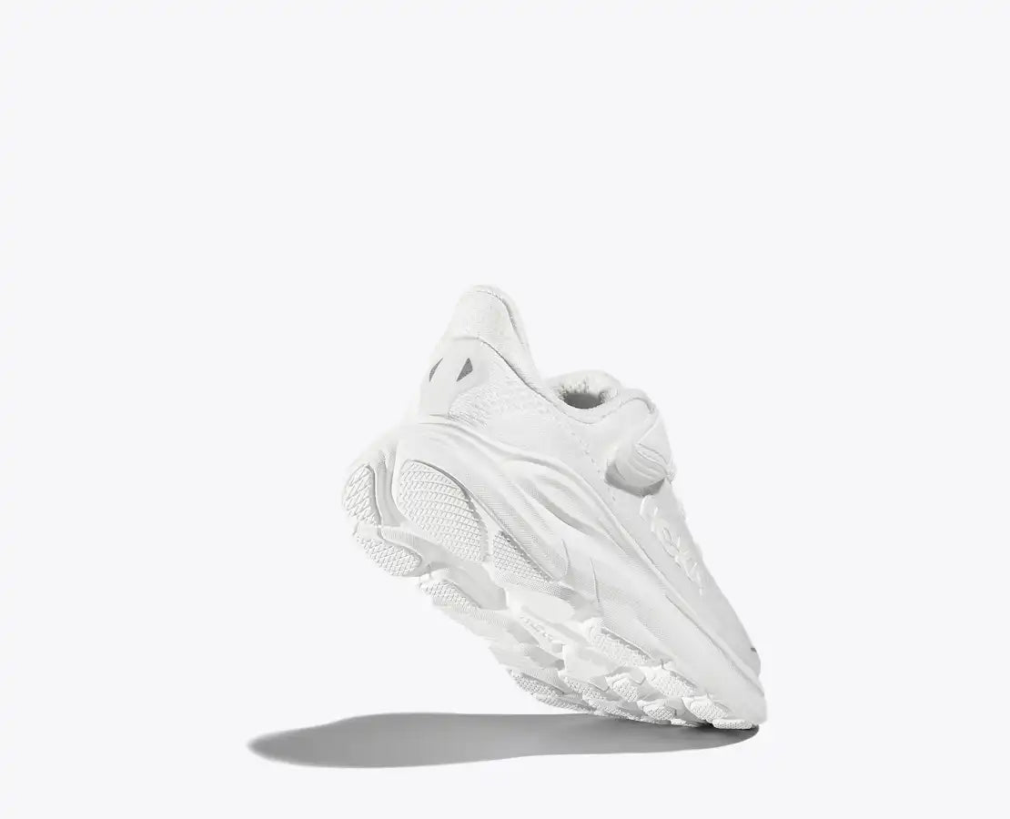 Youth Hoka Clifton 10 White Sizes 10.5-3