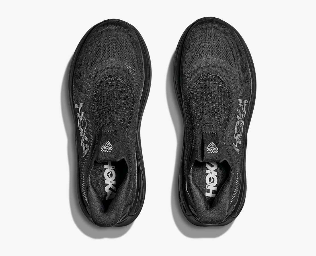 Mens Hoka Skyward Laceless All Black