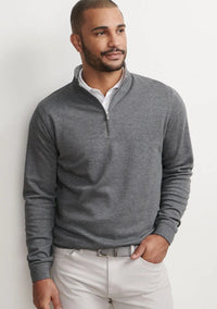 Peter Millar Crown Comfort Pullover in Charcoal