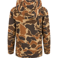 Drake Youth Hoodie in Old School Camo
