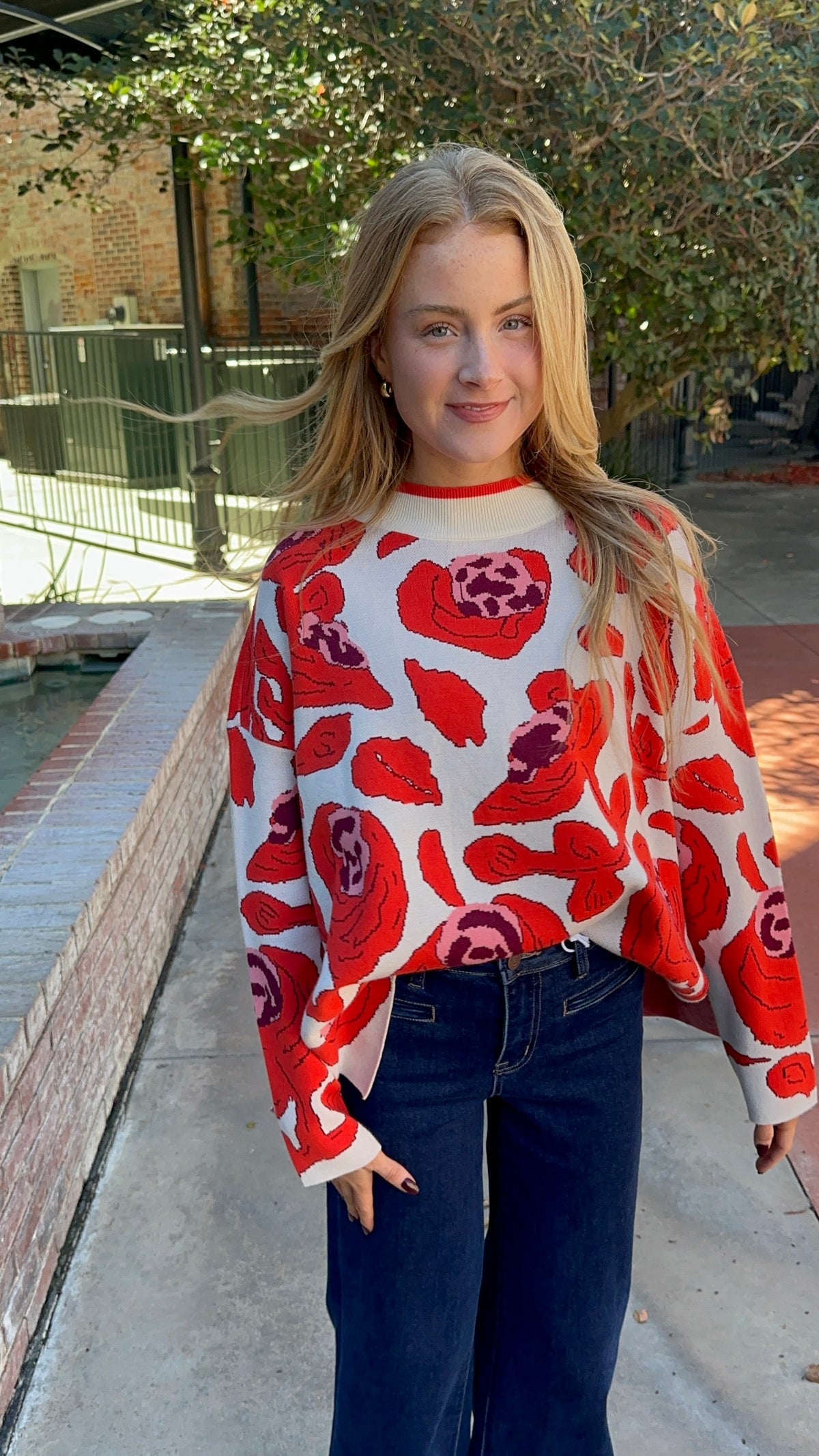 Floral Sweater