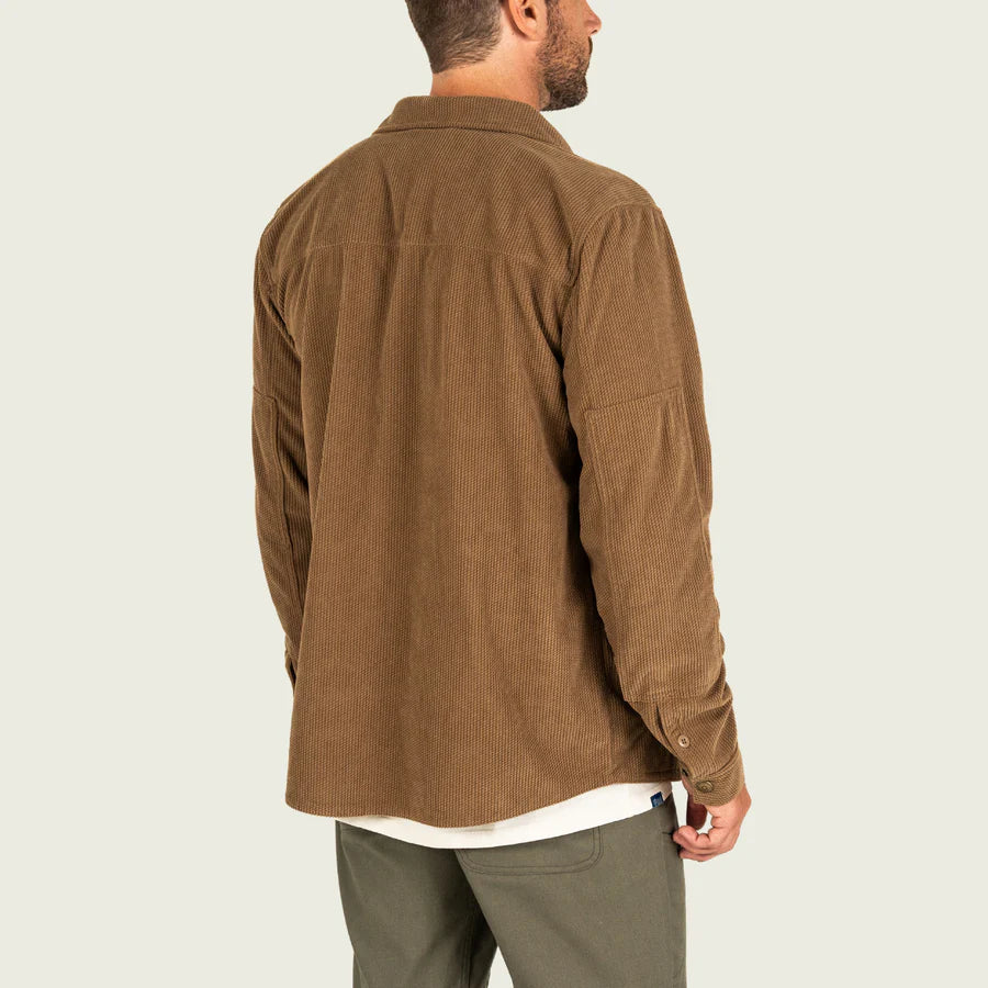 Marshwear Delano Cord Shacket in Brown