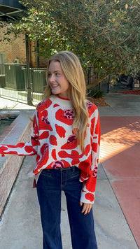 Floral Sweater