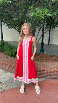 Entro Simply Aligned Maxi Dress