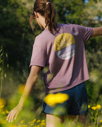 Free Fly Daybreak Tee in Heather Fig