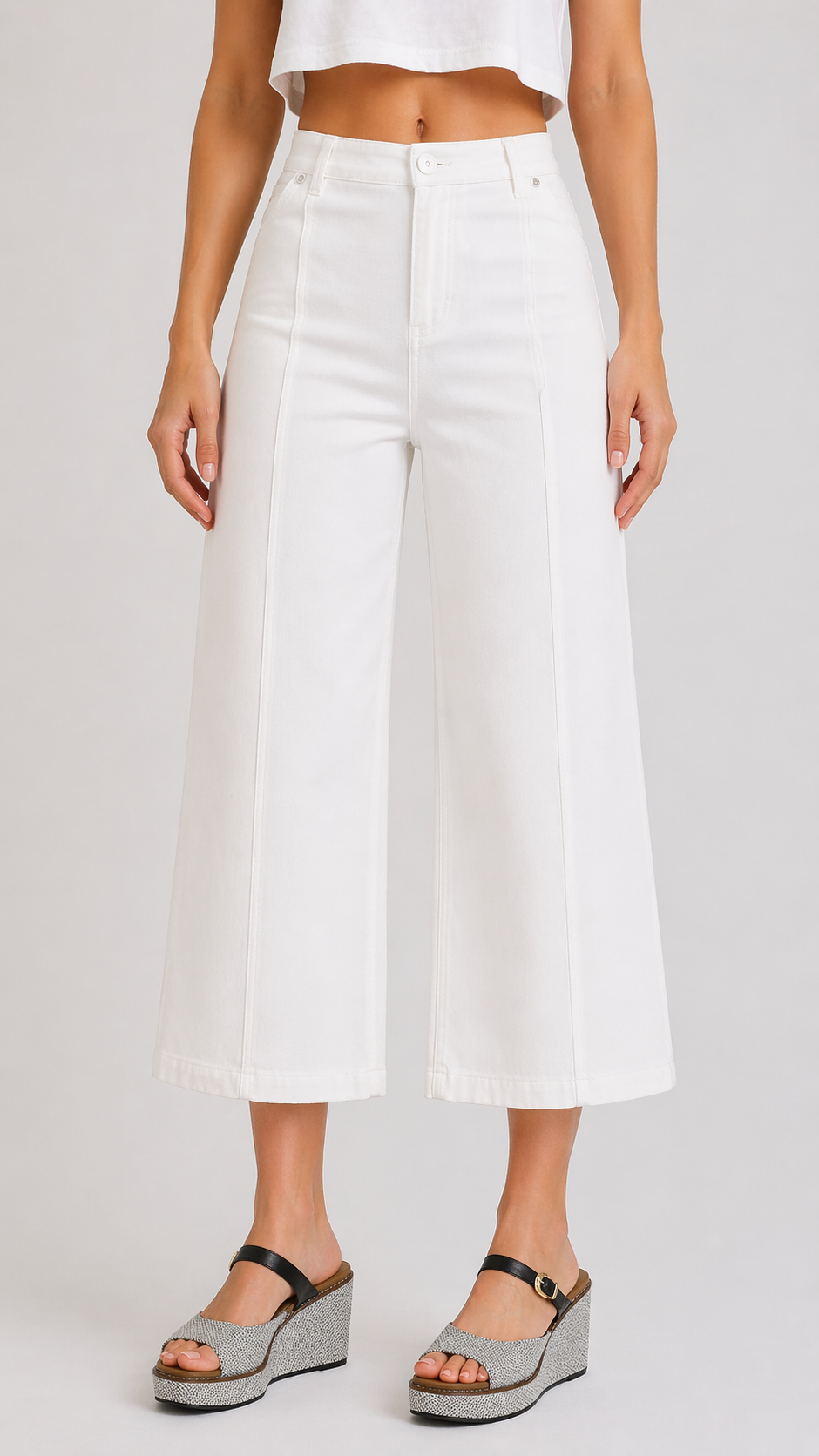 Fresh Start Wide Leg Crop Pants