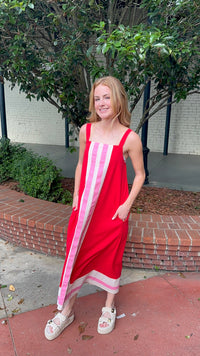 Entro Simply Aligned Maxi Dress