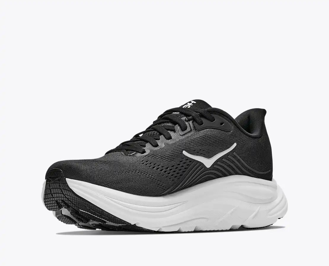 Men's Hoka Clifton 11 in Extra Wide Black White