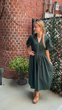 Chella Smocked Midi Dress
