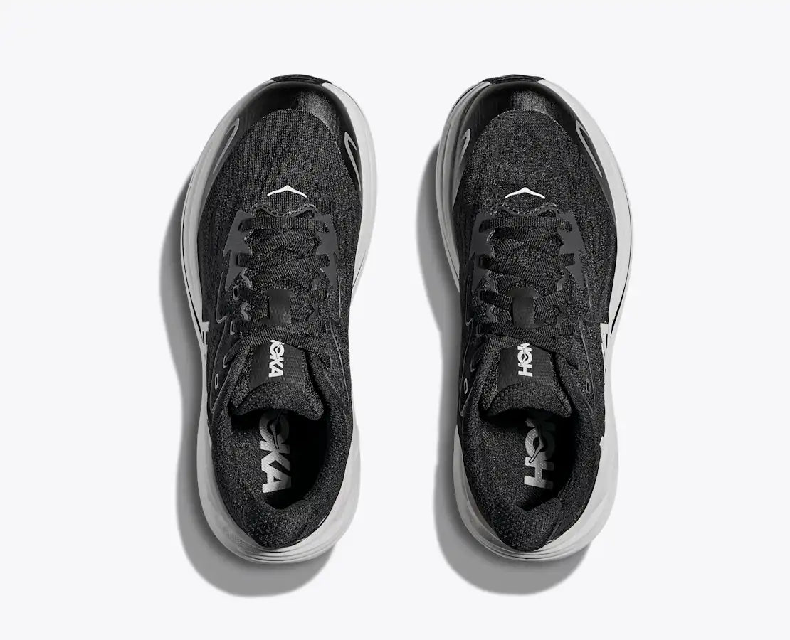 Youth Hoka Clifton 10 Black White Sizes 3.5-7
