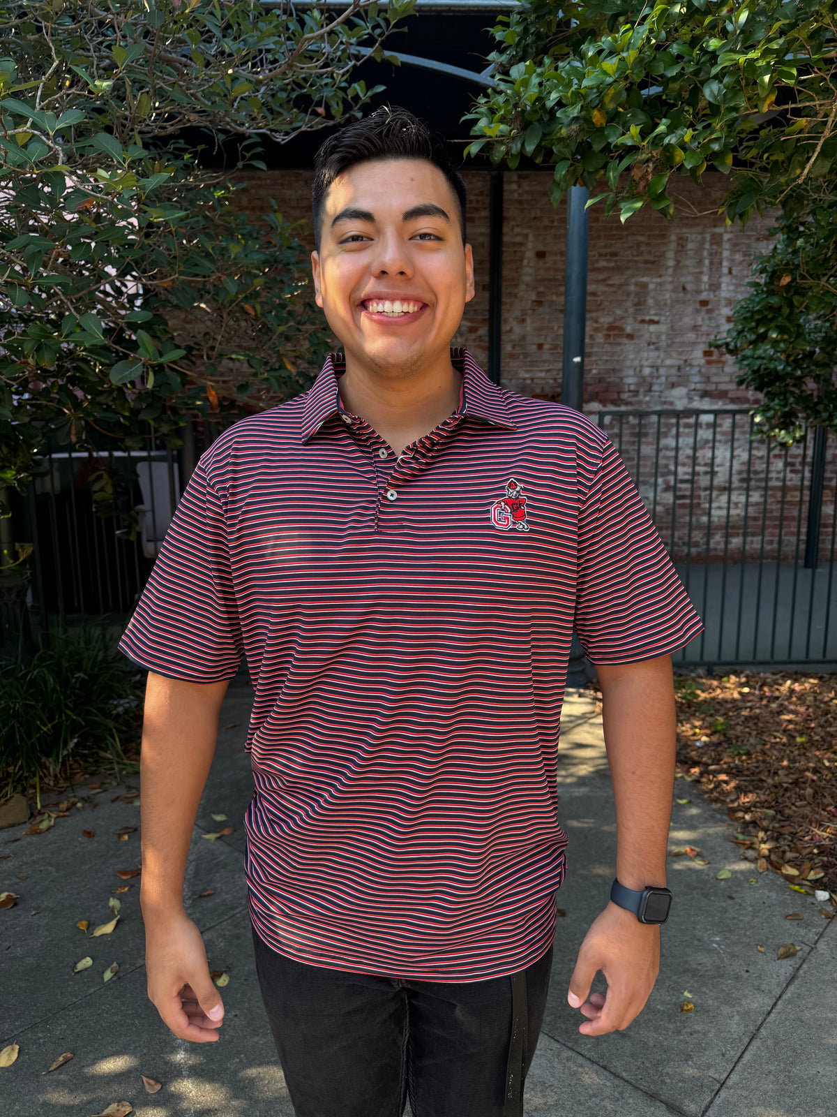 UGA Poplar Polo Peach State Pride