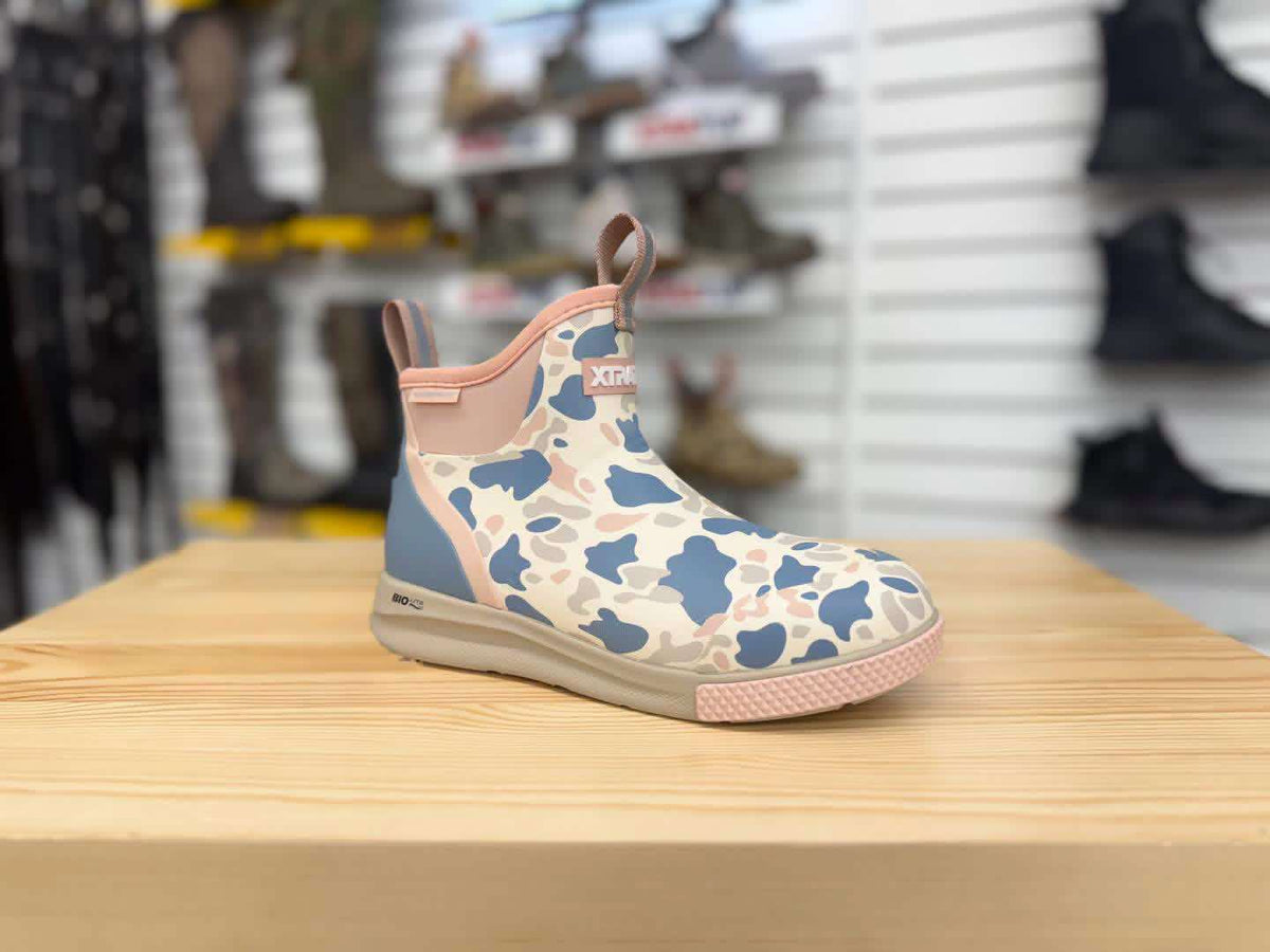 Womens Xtratuf Ankle Deck Boot in Ivory Camo