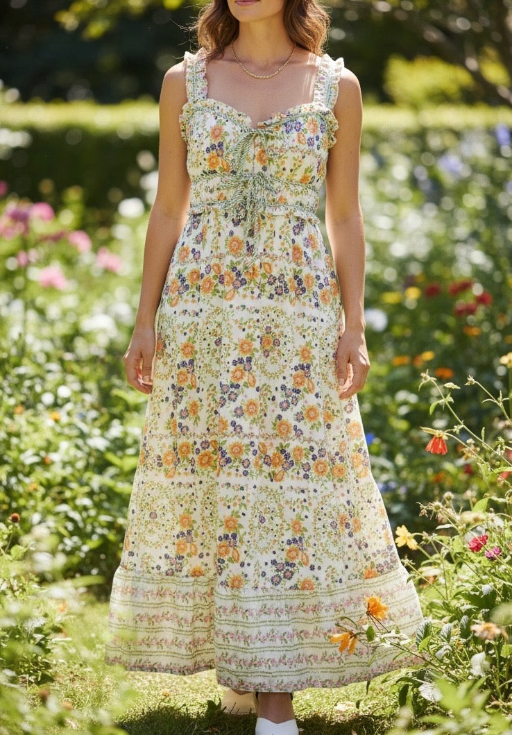 Tea Time In The Garden Midi Dress