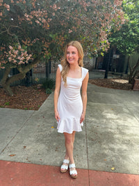 Pleated Skirt Dress