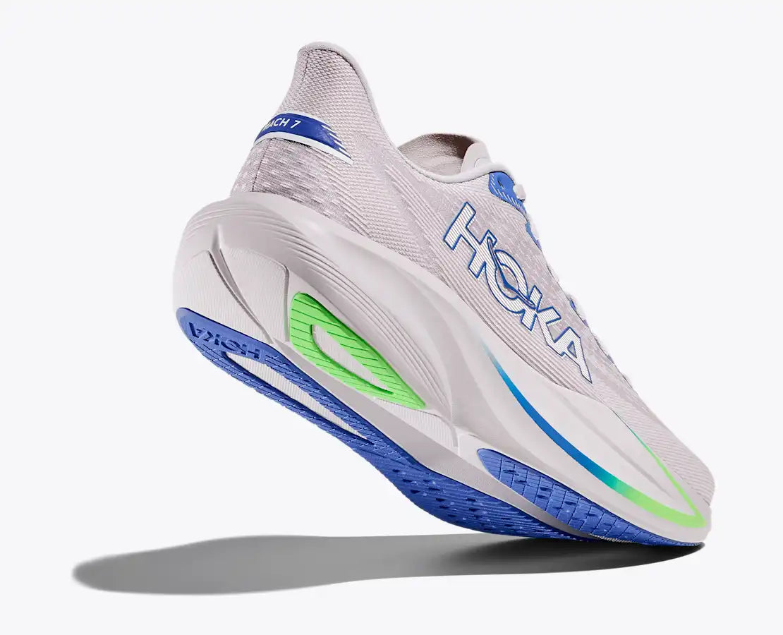 Men’s Hoka Mach 7 in Ash Grey Cobalt
