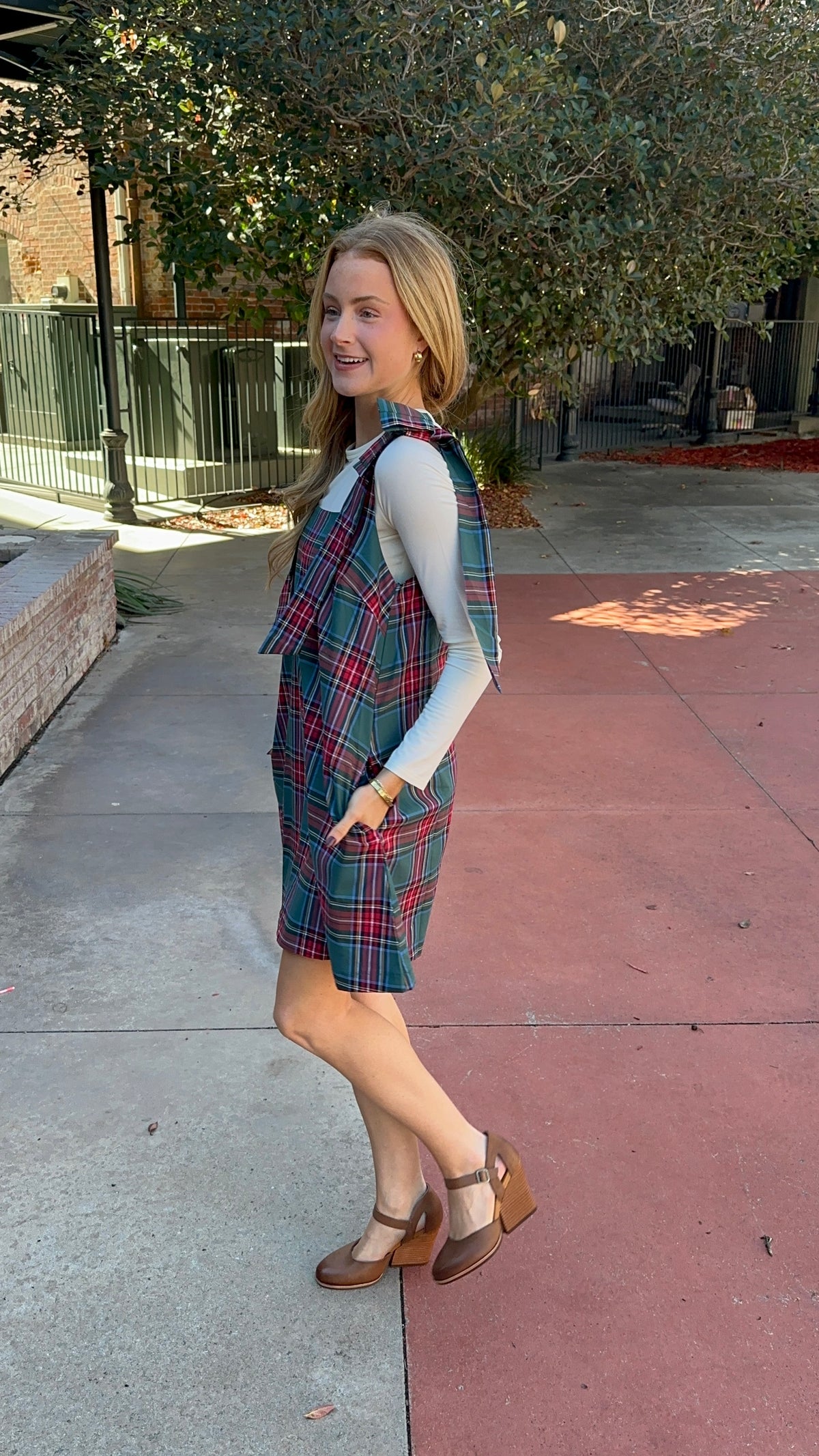 Fad Plaid Mini Dress