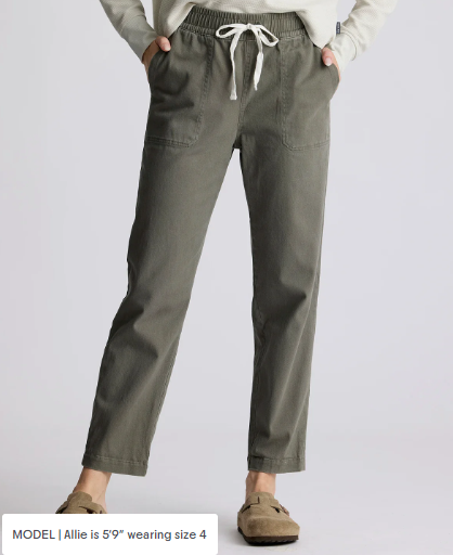 Free Fly Womens Pacifica Twill Pant Smokey Olive