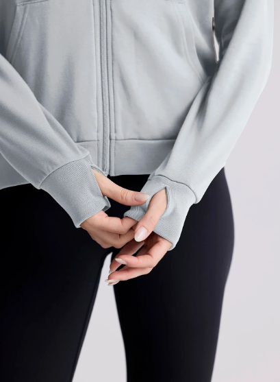 Free Fly Womens Bamboo Hoodie Grey