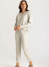 Free Fly Womens Waffle Jogger Birch