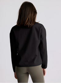 Free Fly Womens Gridback Snap Pullover Black
