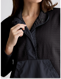 Free Fly Womens Gridback Snap Pullover Black