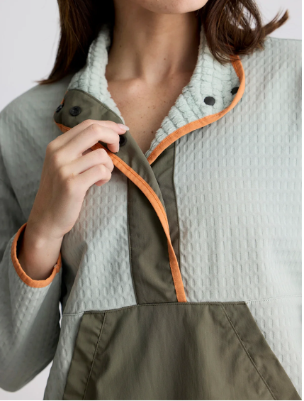Free Fly Womens Gridback Snap Pullover Desert Sage
