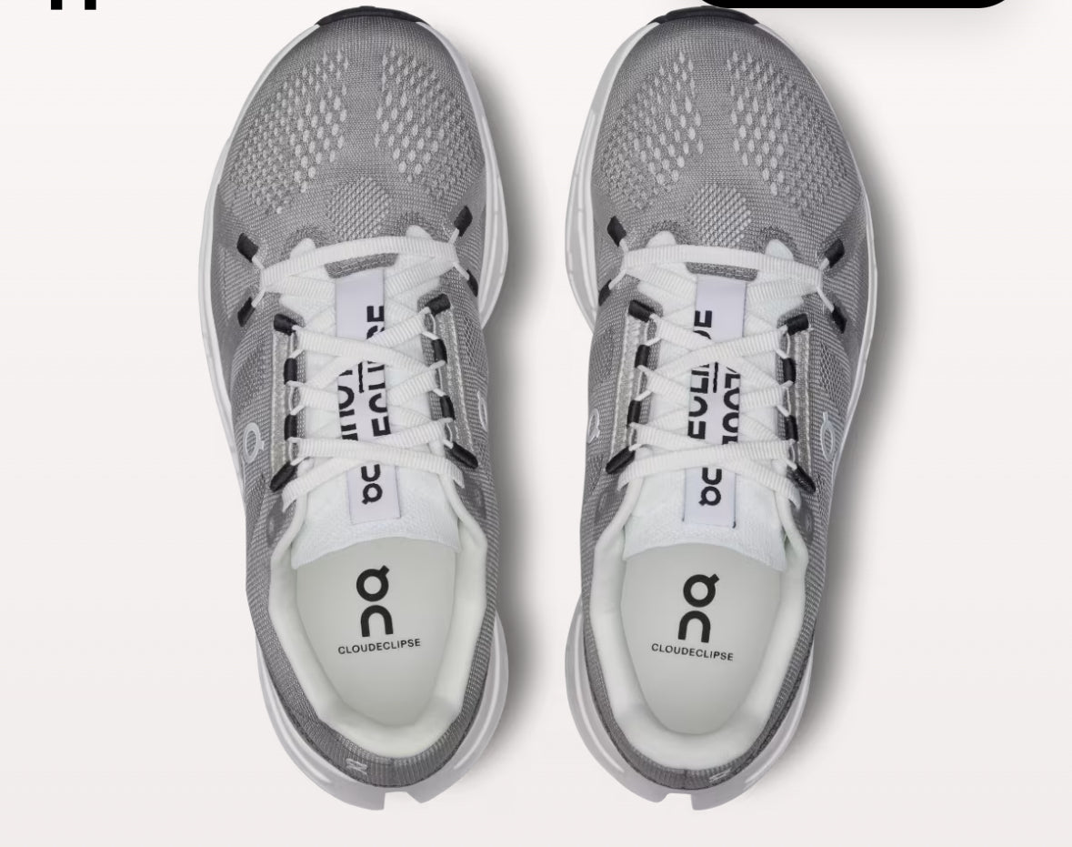Womens On Cloud Eclipse Alloy White