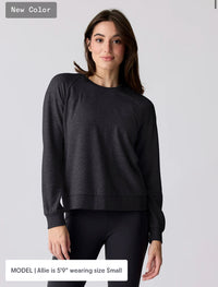 Free Fly Womens Bamboo Fleece Crew Black