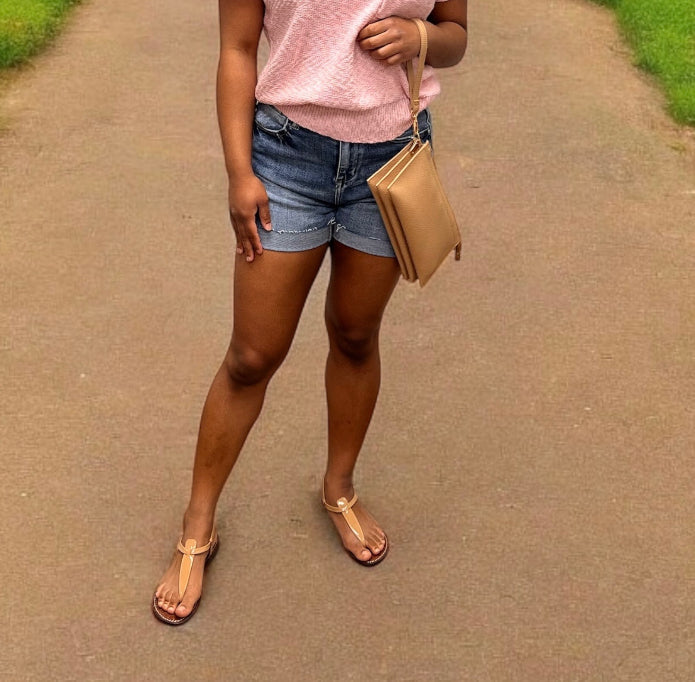 Risen Denim Shorts