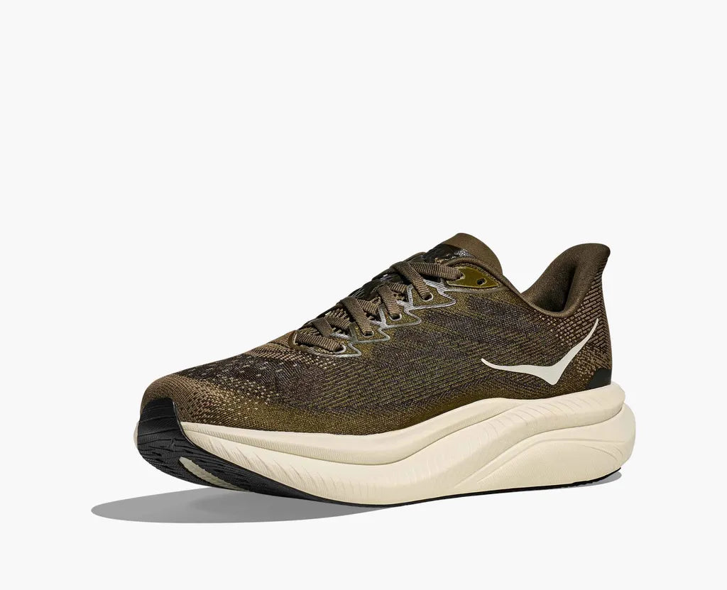 Mens Hoka Mach 6 Olive Truffle
