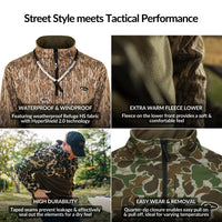 Men’s Drake Qtr Zip Refuge Eqwader in color Habitat