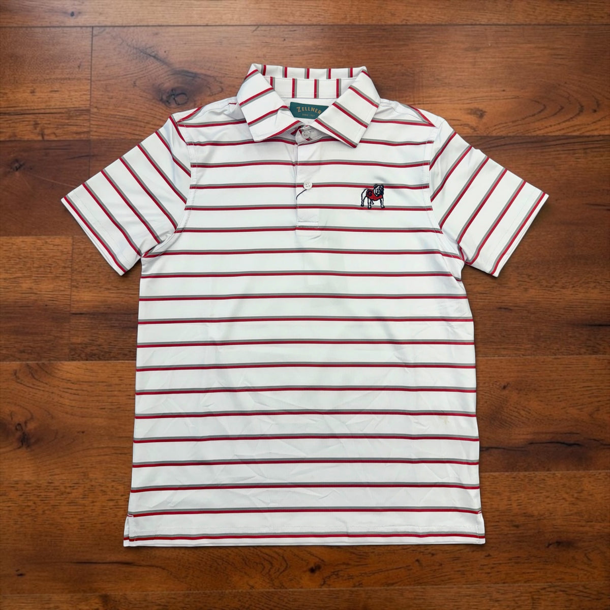 Zellner Youth UGA Polo with Standing DAWG