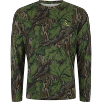 Drake Performance Crew Camo Print Long Sleeve
