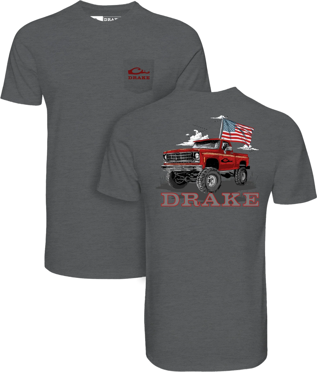 Drake Americana Flag Truck Tshirt